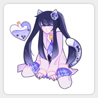 Yui the Boba neko Sticker